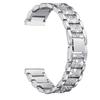 Youkei Compatible for Garmin Venu 2S Band, Jewelry Metal Rhinestone Diamond Bling Compatible for Garmin Venu 2S / Venu 2 Smartwatch (Silver, Venu 2S) view 2