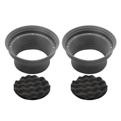 RECOIL SPB65 Foldable Silicone 6.5 Car Speaker Baffle Kits with Egg Crate Foam for Sound Quality Improvement and Speaker Protection Pair