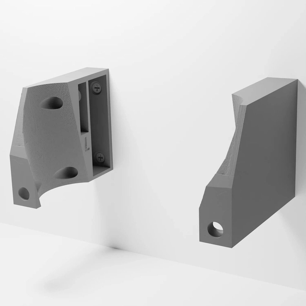 3D Cabin Nest Hub 2nd Gen Wall Mount Bracket Holder for Google Assistant Grey