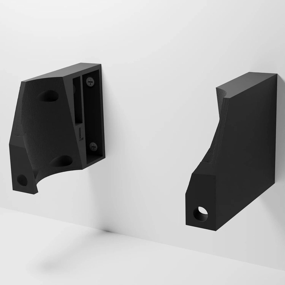 3D Cabin Nest Hub 2nd Gen Wall Mount Bracket Holder for Google Assistant Black