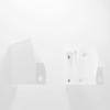 3D Cabin Nest Hub 2nd Gen Wall Mount Bracket Holder for Google Assistant White view 4