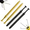 4 Pack Stainless Steel 4-Claw Pick up Tool for Small Parts Pickup, 4 Prongs Grabber for Tiny Objects in Home, Office - IC Chip, Electronic Components, Nails Clamping Gold & Black by G.S Online Store view 1