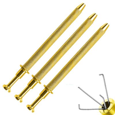 3 Pack Stainless Steel 4-Claw Pick up Tool for Small Parts Pickup, 4 Prongs Grabber for Tiny Objects in Home, Office - IC Chip, Electronic Components, Nails Clamping Gold by G.S Online Store