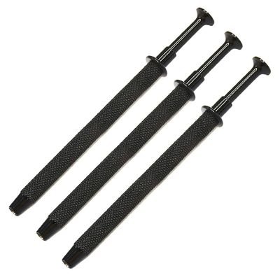 3 Pack Stainless Steel 4-Claw Pick up Tool for Small Parts Pickup, 4 Prongs Grabber for Tiny Objects in Home, Office - IC Chip, Electronic Components, Nails Clamping Black by G.S Online Store