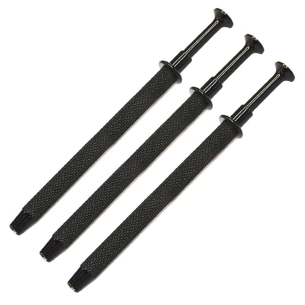 3 Pack Stainless Steel 4-Claw Pick up Tool for Small Parts Pickup, 4 Prongs Grabber for Tiny Objects in Home, Office - IC Chip, Electronic Components, Nails Clamping Black by G.S Online Store