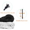 HEMYLU Elastic Cord 1/8 Inch (3MM) x 33FT, White Elastic String Bungee Shock Cord with Nylon Sleeve and Heavy Strength for Crafting DIY Sewing view 2