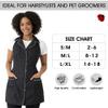 Ladybird Line 260 Pro Rhinestone Detailing Jacket Style Apron with Collar and Adjustable Neckband for Hair Stylists, Dog Groomers and Estheticians - M/L view 4