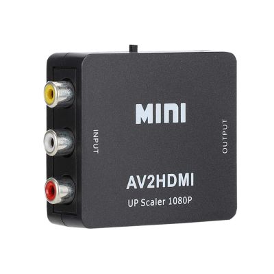 HD Video Converter, 1080P USB Powered AV to HD Video Converter for DVD/VCD and Game Consoles(Black)