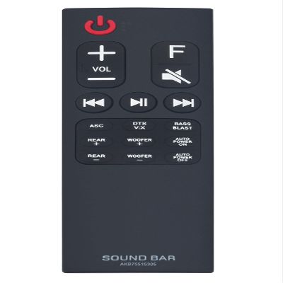 AKB75515305 Replaced Remote Sub AKB75595401 Compatible with LG Sound Bar SK5R SK5Y SPJ4B-W SPK8-W SPJ5b-w S65S3-S SPK5BW SPJ4S SPJ4BW SPK8W SJ4R SK8Y SK10Y SK6Y SK9Y SJ5Y SJ4Y SPK5B-W SPJ4-S
