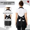 Ladybird Line 260 Pro Rhinestone Detailing Jacket Style Apron with Collar and Adjustable Neckband for Hair Stylists, Dog Groomers and Estheticians - S/M view 3