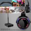 AYVVPII 10pcs Bundle Wireless Silent Disco LED Flashing Light Headphones with 1 Transmitter 500m Distance view 2