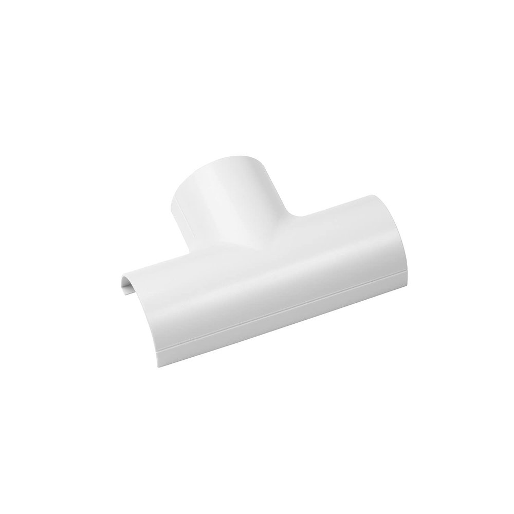D-Line 2x1in Cable Raceway Equal Tee - 1-Piece - White