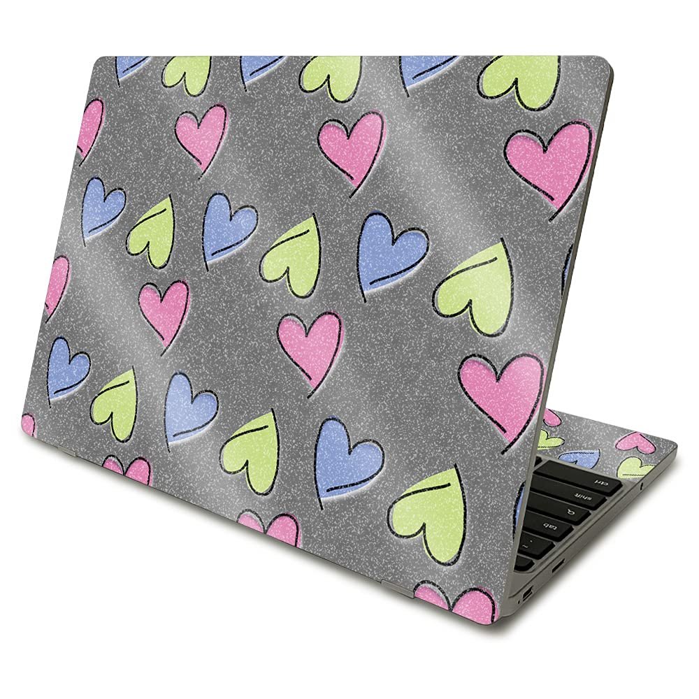 MightySkins Glossy Glitter Skin Compatible with Samsung Chromebook 4 (2021) 11.6" - Girly | Protective, Durable High-Gloss Glitter Finish | Easy to Apply, Remove, and Change Styles | Made in The USA