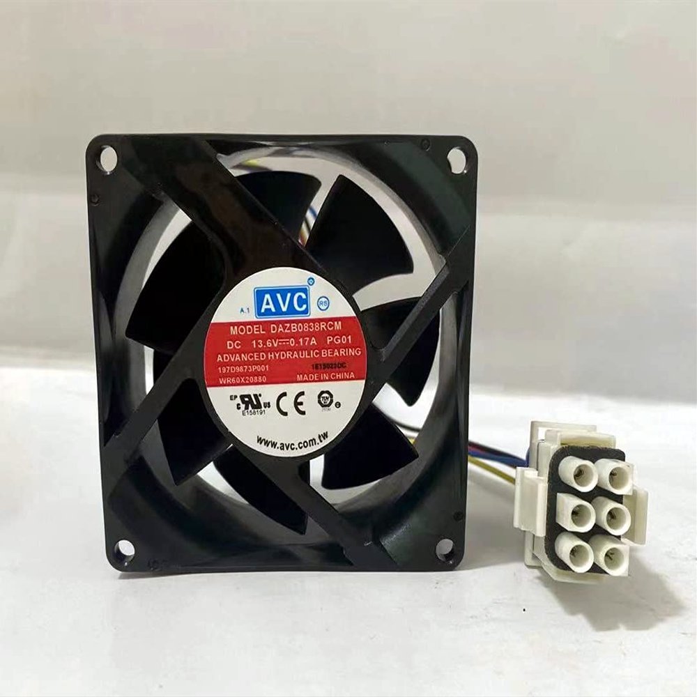 DAZB0838RCM 13.6V 0.17A 8038 4-Wire Refrigerator Cooling Fan