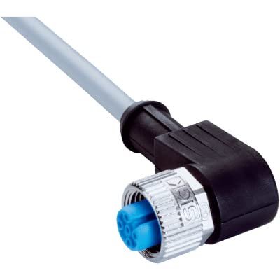 SICK YG2A15-050VB5XLEAX (2096216), 000VAC, 5 Meter Cable, 5 PIN, Wire, A Coded, Angled, Current Loading 4A, Female, Flame Retardant, for USE in Chemical Zones, M12, Nominal Voltage 300VAC, Plug Conn