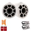 Wet Sounds REV 10W-SXM 10" Tower Speakers, White, Swivel Base Mount (NO CLAMP) view 1