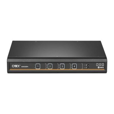 Vertiv Avocent Cybex SC800 Secure Desktop KVM Switch, Single Head Monitor, 4 Port, Universal DisplayPort, USB-C, Common Access Card (CAC), NIAP Version 4.0 Certified, TAA Compliant (SC845DPHC-400)