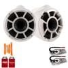 Wet Sounds REV8W-SXM 8" Tower Speakers w/Stainless Swivel Base Mount (NO CLAMP) view 1