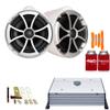 Wet Sounds ICON8W-X Tower Speakers + X Mounting Kit and HTX2 Amp view 1