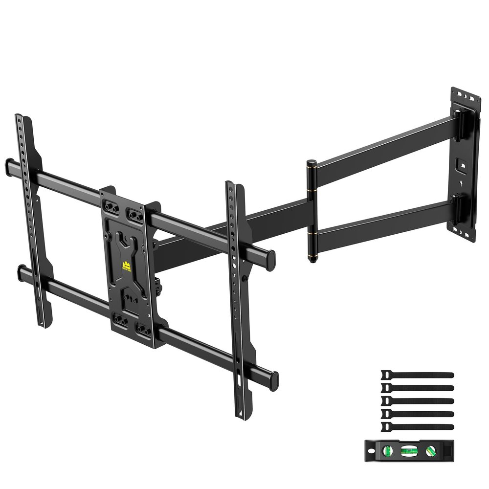 FORGING MOUNT Long Arm Corner TV Wall Mount for 32-75 inch TVs,Single Stud Full Motion Articulating TV Mount Bracket with 33 Extension, Swivel Tilt, Max VESA 600x400mm, Holds up to 100 lbs