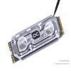 Alphacool 11969 HDX Apex Acrylic aRGB M.2 2280 SSD Cooler view 3