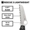 Spyderco Rescue 3 Folding Pocket Knife with 3.5" VG-10 Steel Blade and FRN Handle - EDC Knife for Men and Women, Perfect for Hunting, Tactical, Camping, Survival, Hiking - SpyderEdge - C14FSBKBL3 view 3
