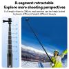 CamGo Telesin 3 Meter Carbon Fibre Selfie Stick for Insta360 view 4