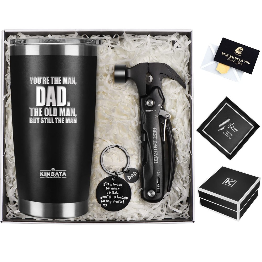 KINBATA Birthday Gifts For Dad-Christmas Best Gift for Dad Ever Gifts for Men from Daughter Son Wife Personalized Present for Him PaPa Multitool