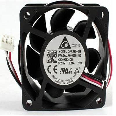 QFR0624GH Delta 24V 60mm Fan, 24V 0.21A 6025 3-pin Inverter Cooling Fan