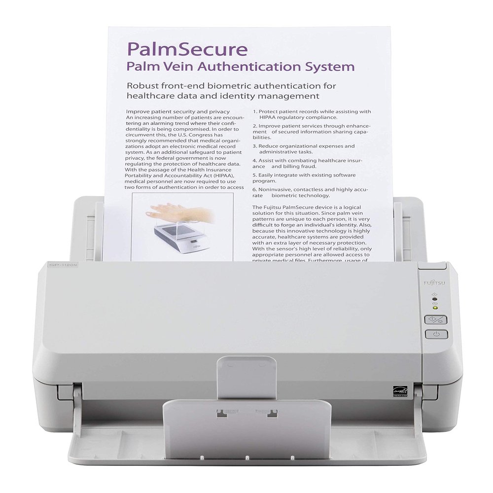Fujitsu SP-1120N Price Performing, Network Enabled Color Duplex Document Scanner with Auto Document Feeder (ADF) (Renewed)