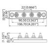 FAVOMOTO 1pc Professional Terminal Junction Block for Applications Flame-Retardant Bus Bar Transparent Cover for Automotive and Solar Wiring view 3