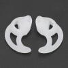 5Pairs Earmold Earpiece White Silicone Air Duct Earplug Soft Comfortable Wear for Walkie Talkie Earbud Replacement Soft Silicone Gel Earplug for Two Way Radio Headset(L) view 3