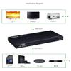 4K 60hz 1x8 HDMI Splitter 1 in 2 4 6 8 Output 1x2 1x4 HDMI Splitter HDMI 2.0 Video Converter 1080P for PS4 PC DVD to TV Monitors (1X8 Splitter) view 2