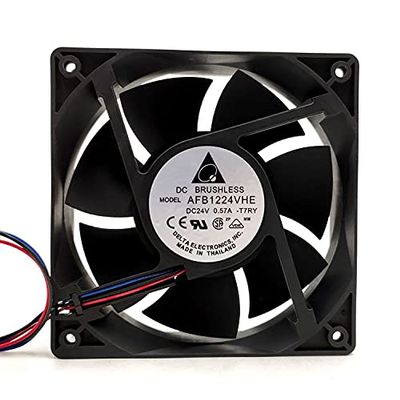 AFB1224VHE Delta 24V 120mm Fan, 24V 0.57A Inverter Cooling Fan