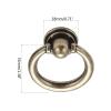 YUNSI Creative Handles 1pc Vintage Cabinet Furniture Ring Pull Handle Knob Zinc Alloy Drawer Ring Pull Kitchen Cupboard Closet Door Handles 35/40mm Hardware Handle(A 35MM) view 2