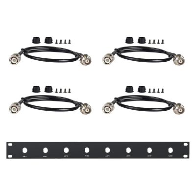 Phenyx Pro BNC Antenna Kit, Four BNC Connecting Cables 50cm/1.6FT for Front-Mounting Antennas, Compatible with Full-Rack Wireless Systems (ANTK-FR4A)