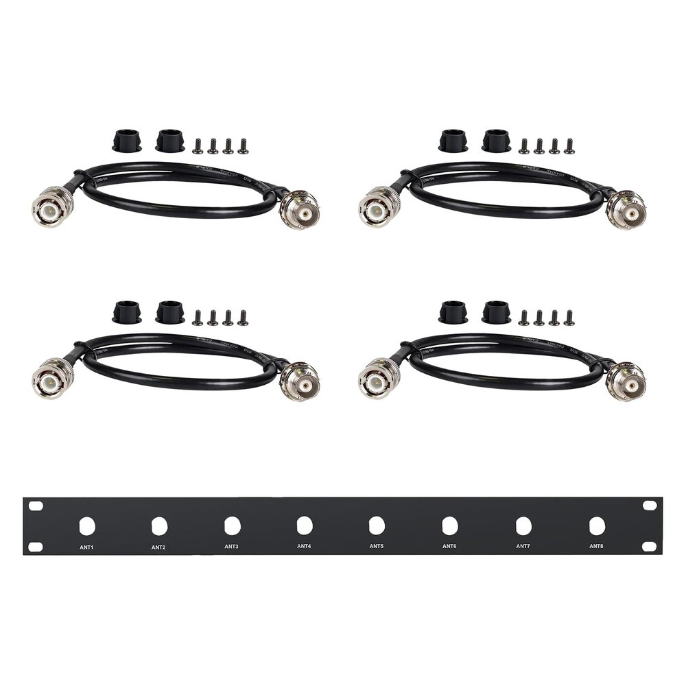 Phenyx Pro BNC Antenna Kit, Four BNC Connecting Cables 50cm/1.6FT for Front-Mounting Antennas, Compatible with Full-Rack Wireless Systems (ANTK-FR4A)