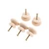 YUNSI Creative Handles 5pcs Wood Cabinet Drawer Wardrobe Knobs Wooden Furniture Handles Cabinet Knobs and Handles Kitchen Door Pulls Furniture Hardware Hardware Handle(D) view 4