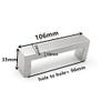 YUNSI Creative Handles 1pc/Pack 50mm~202mm Kichen Cabinet Drawer Handles Knobs Brushed Nickel Bathroom Cabinet Door Handles Furniture Office Desk Drawer Pulls Hardware Handle(192mm) view 4