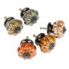 YUNSI Creative Handles European Ceramic Furniture Handle Knob Pumpkin Dresser Knob Drawer Cabinet Pull Handle Kitchen Door Knobs Furniture Hardware Hardware Handle(D) view 2