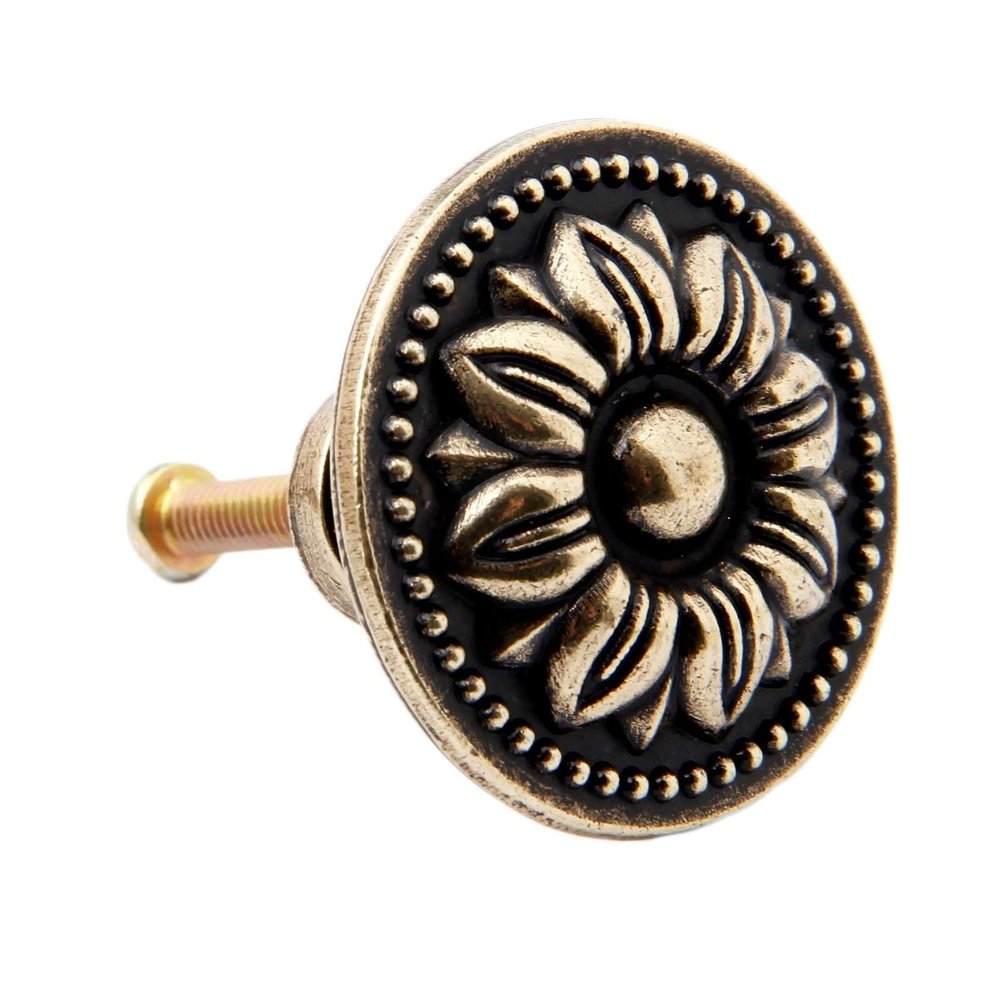 YUNSI Creative Handles 1pc Vintage Furniture Handle Antique Bronze Cabinet Knobs and Handles Wardrobe Cupboard Drawer Kitchen Pull Knob for Furniture Hardware Handle(Style 2)