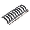 YUNSI Creative Handles 10pcs Antique Bronze Silver Black Furniture Handles Cabinet Knobs and Handles Cupboard Drawer Kitchen Pull Furniture Hardware Hardware Handle(C) view 2
