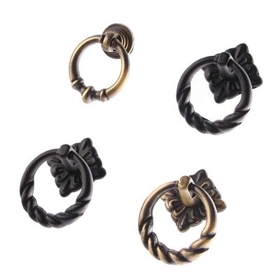 YUNSI Creative Handles 5 Types Vintage Cabinet Knobs Drawer Dresser Door Bin Cupboard Drop Ring Pulls Handle Hardware Handle(B)