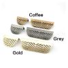 YUNSI Creative Handles Leaf Shape Home Bedroom Kitchen Furniture Cupboard Cabinet Wardrobe Drawer Pull Knob Brass Door Handles Hardware Hardware Handle(32mm Grey) view 4