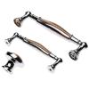 YUNSI Creative Handles 1pc 96/128mm Furniture Handles with Diamond Cabinet Knobs and Handles Wardrobe Door Pulls Dresser Drawer Kitchen Cupboard Handle Hardware Handle(128mm) view 3