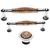 YUNSI Creative Handles 1pc 96/128mm Furniture Handles with Diamond Cabinet Knobs and Handles Wardrobe Door Pulls Dresser Drawer Kitchen Cupboard Handle Hardware Handle(128mm) view 4