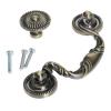 YUNSI Creative Handles 1pc Single Hole/96mm Antique Cupboard Cabinet Door Furniture Pull Handle Zinc Alloy Kitchen Handles and Knobs Modern Drawer Knob Hardware Handle(B) view 1