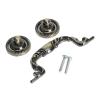 YUNSI Creative Handles 1pc Single Hole/96mm Antique Cupboard Cabinet Door Furniture Pull Handle Zinc Alloy Kitchen Handles and Knobs Modern Drawer Knob Hardware Handle(B) view 4