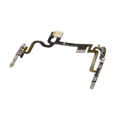 Replacement Volume And Power Flex Cable With Metal Bracket Compatible With Apple iPhone 7 4.7