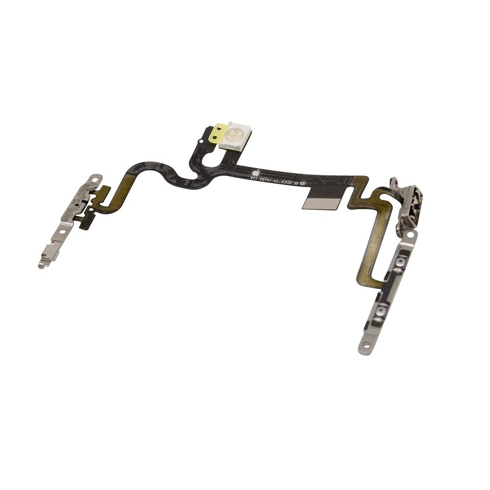 Replacement Volume And Power Flex Cable With Metal Bracket Compatible With Apple iPhone 7 4.7
